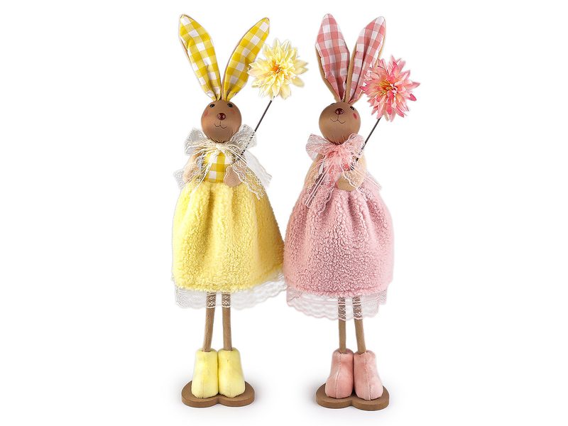 Velikonoční zajíček s květem