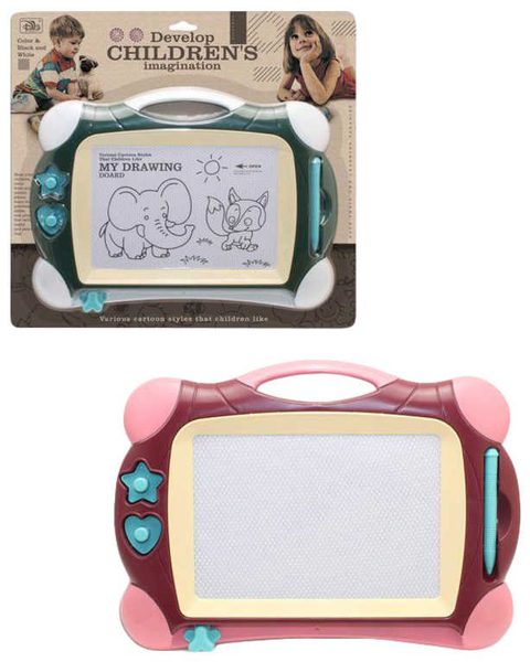 Tabulka magická kreslicí set s kouzelným perem a 2 razítky 2 barvy