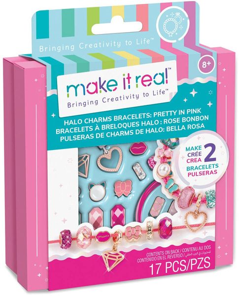 MAKE IT REAL Dárková krabička Halo Charm Mini kreativní set výroba náramků