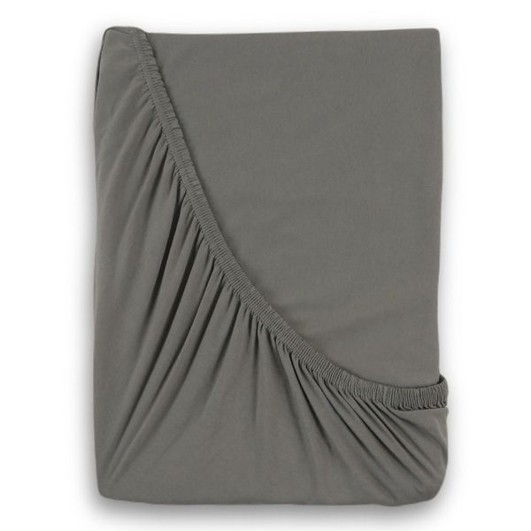 Jersey prostěradlo s lycrou 140x200cm tmavě šedé