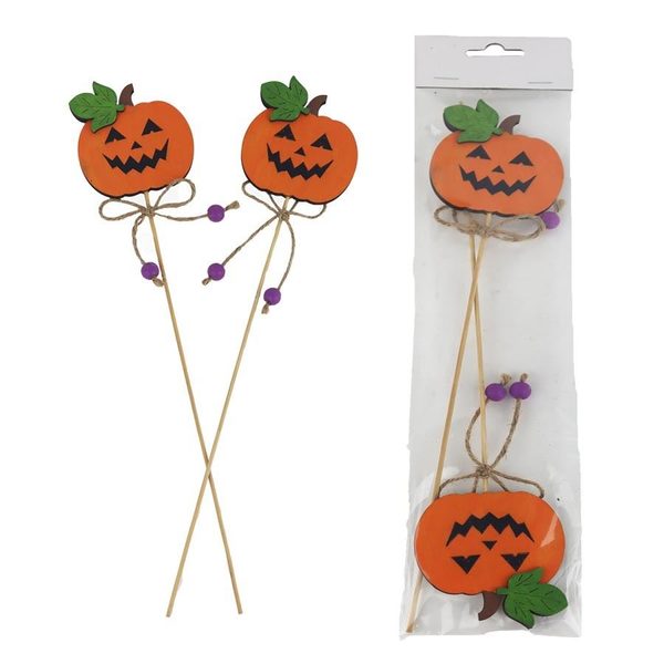 Zápich dýně, 2 ks D5839 - 6,5 x 0,5 x 7 / 30,5 cm