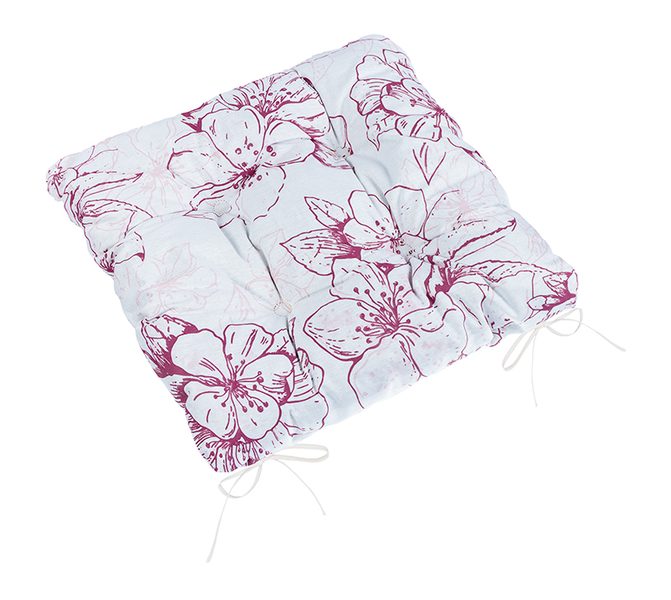 Sedák Adéla prošívaný Vínová,Bílá 41/184