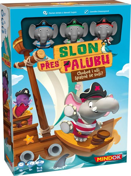 Slon přes palubu (společenská hra) Mindok