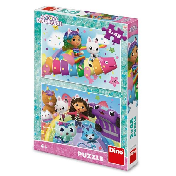 DINO Puzzle 2x48 Gábi na duze