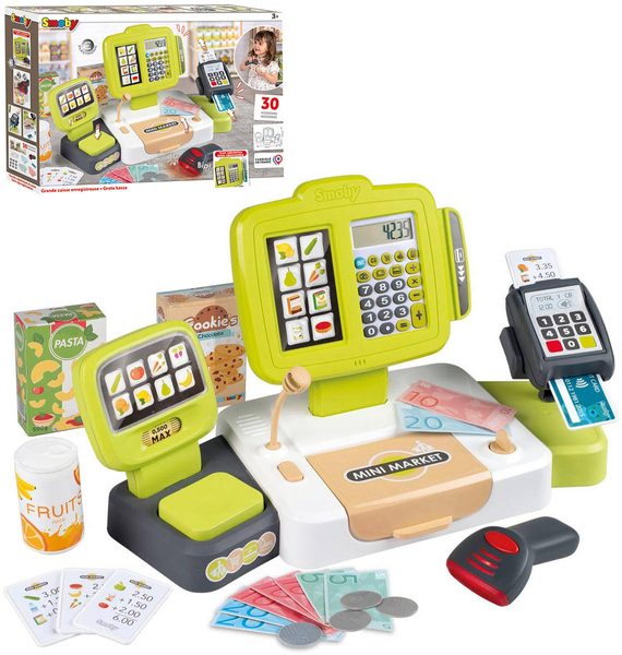 Smoby elektronická pokladna s váhou (světlo, zvuk, baterie)