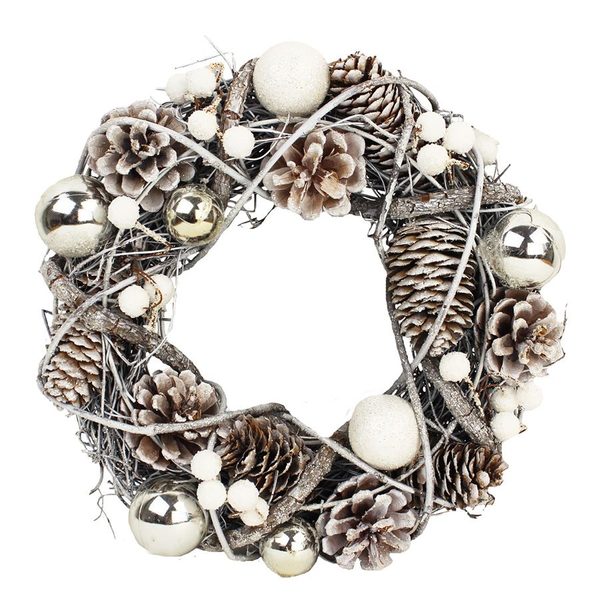 Věnec s dekoracemi malý P0588/1 - 24 cm