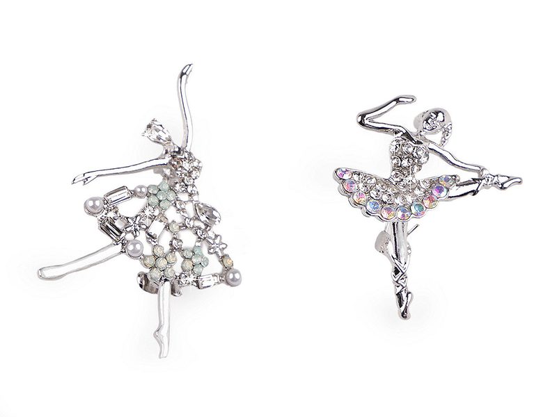 Brož s broušenými kamínky baletka