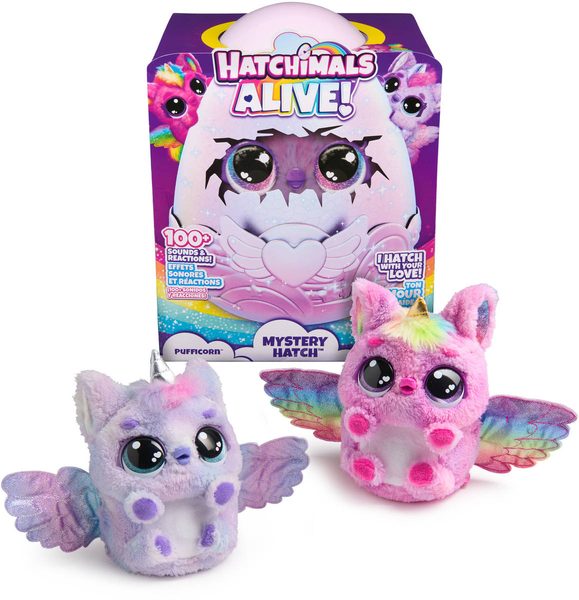 Spin Master Hatchimals jednorožec líhnoucí se (interaktivní, baterie, světlo, zvuk)
