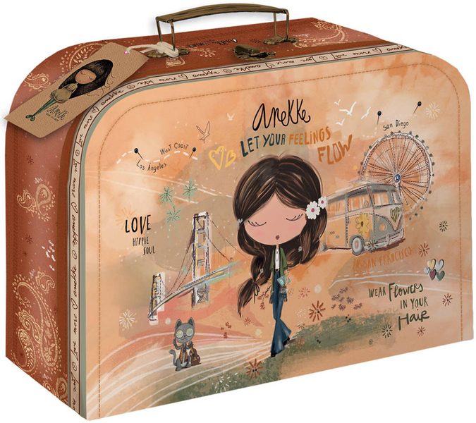 Kufřík dětský lepenkový Anekke na školní potřeby