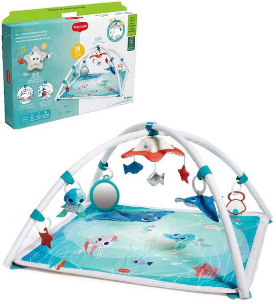 Tiny Love hrací deka s hrazdou Oceán pro miminko (baterie, světlo, zvuk)