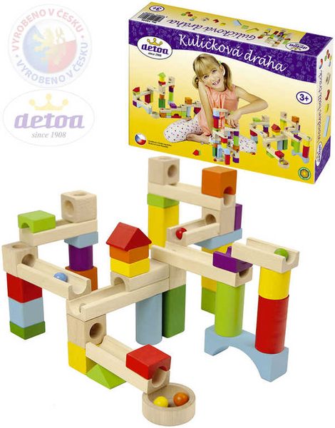 Dráha kuličková set 48 dílků + 10 kuliček