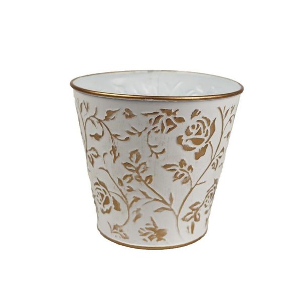 Květináč plechový K3324/1 - dia 13 × 12 cm