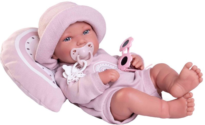 Antonio Juan panenka miminko Pipa holčička 42 cm (realistická, vinyl)