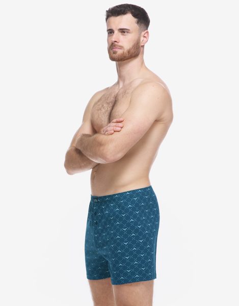 GINA pánské trenky volné, šité, s potiskem 75214P