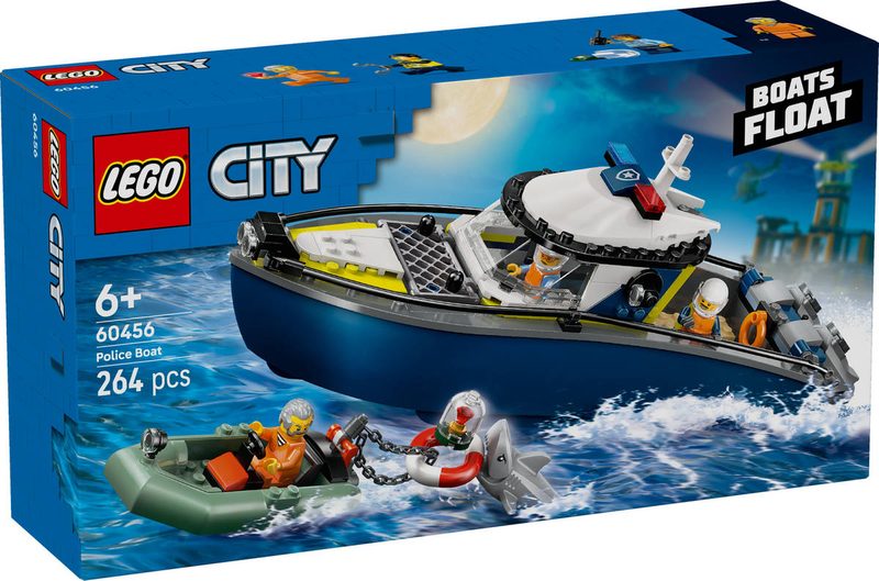 LEGO CITY Honička na policejní lodi 60456