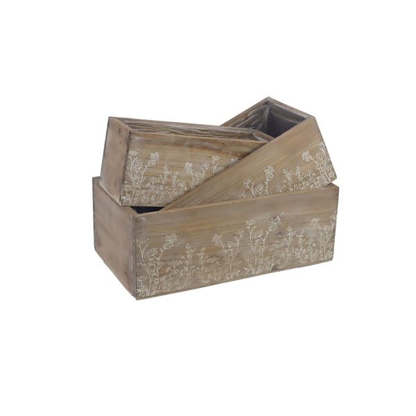 Dřevěný obal s plastem D6896/C - 30 × cm