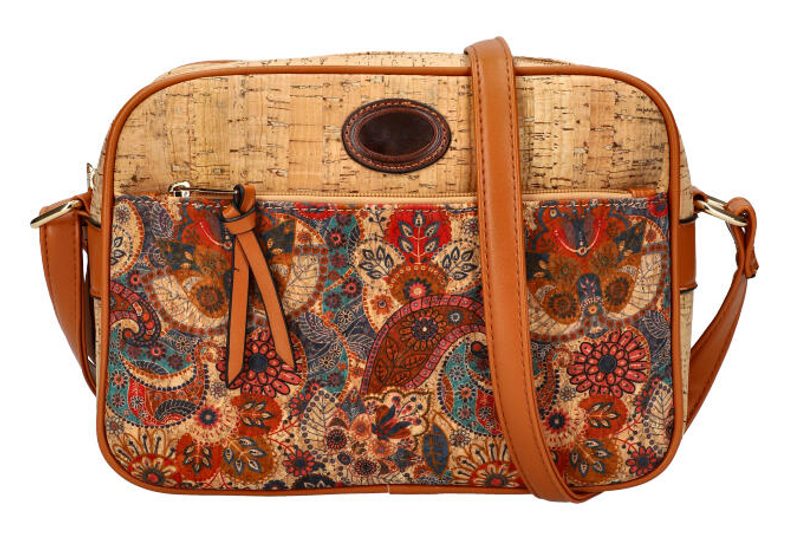Crossbody dámská kabelka v korkovém designu A2132 typ 2