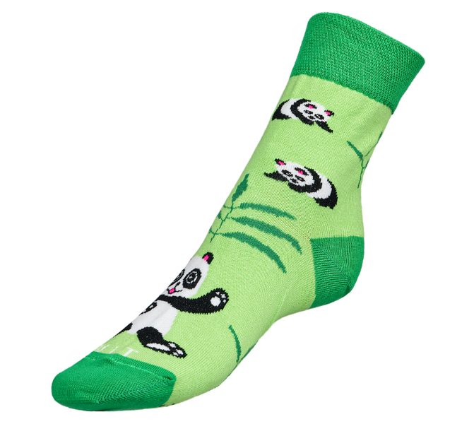 Ponožky Panda - 43-46 zelená