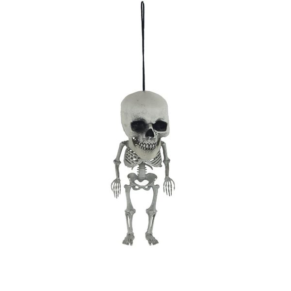 Závěsná kostra dekorace na Halloween X5886 - 4,5×5×15 cm