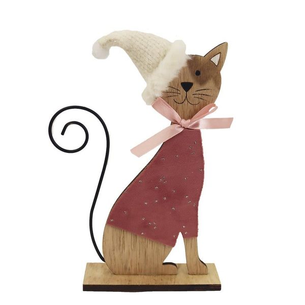 Dekorační kočka D4168/2 - 16.5 × 4 x 22 cm