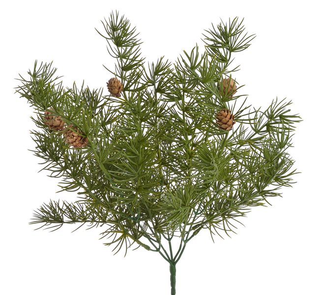 Umělý modřín s přírodními šiškami - trs 34 cm