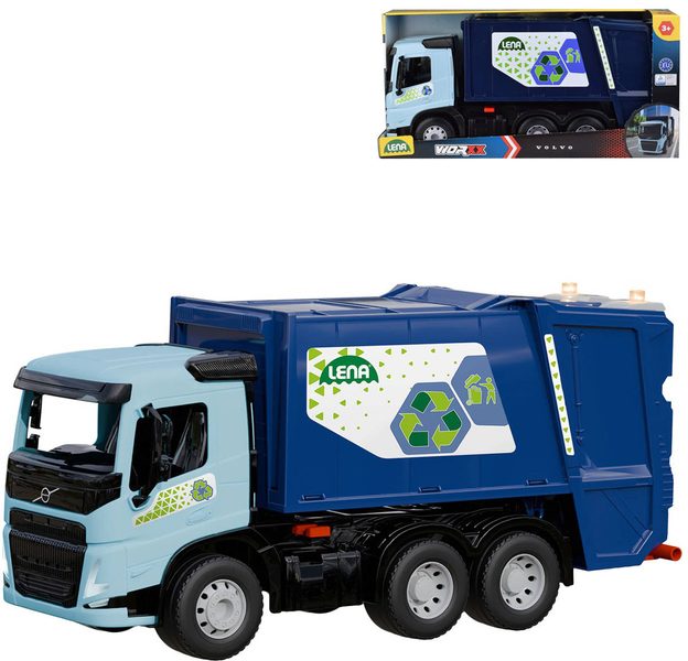 LENA WORXX Auto modré popelářské Volvo Poleláři funkční