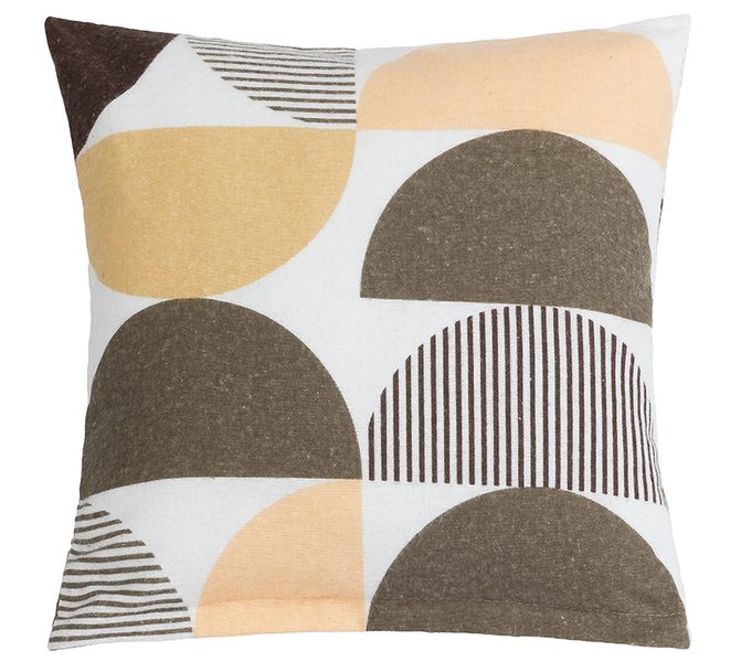 Povláček flanelový Hnědá,Lososová 12/381 40x40 cm