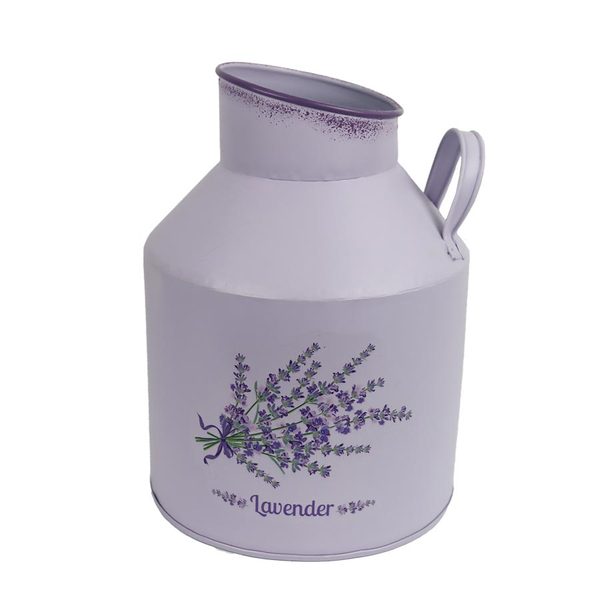 Dekorační nádoba levandule K3571 - dia 16 x 22 cm