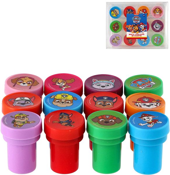 Razítka kulatá Tlapková Patrola (Paw Patrol) samonamáčecí set 12ks
