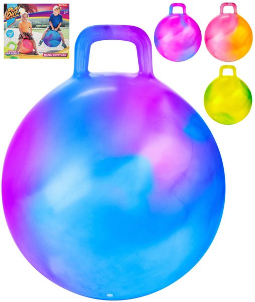 Míč dětský gymnastický skákací 45cm nafukovací hopsadlo s úchytem 4 barvy