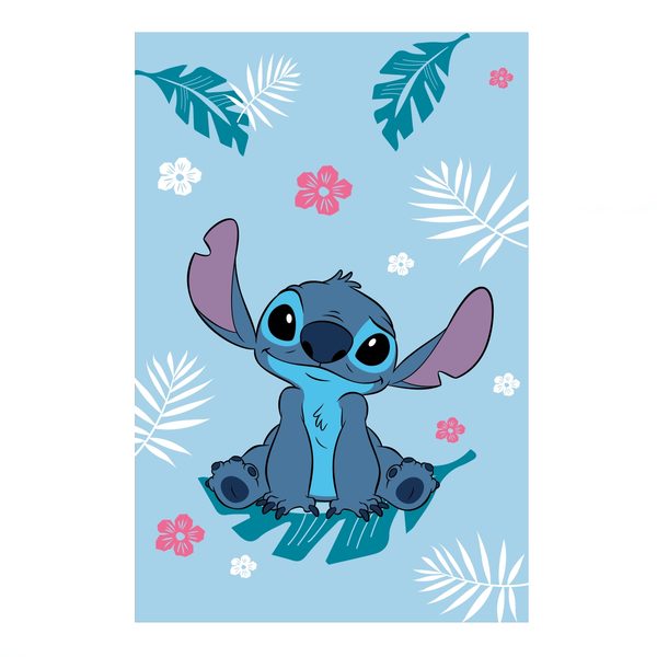 Dětská fleecová deka Lilo a Stitch Blue 100x150 cm