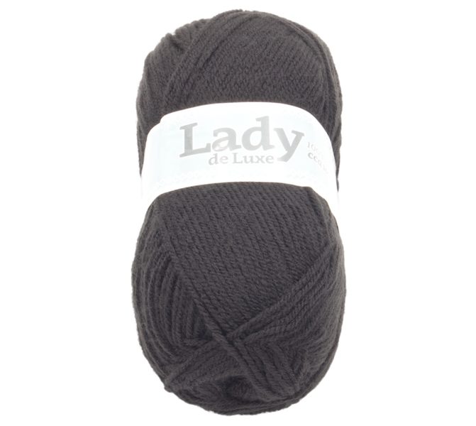 Příze LADY de Luxe Černá 901 100g / 238 m