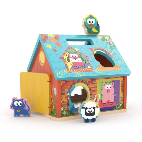 DŘEVO JADORE Vkládačka dřevěný farmářský domeček