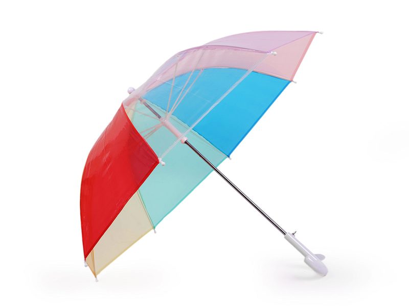 Dětský průhledný deštník duha