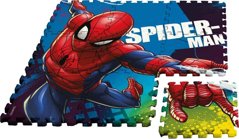 Podlahové pěnové puzzle Spiderman Eva, 9 dílků v tašce cm