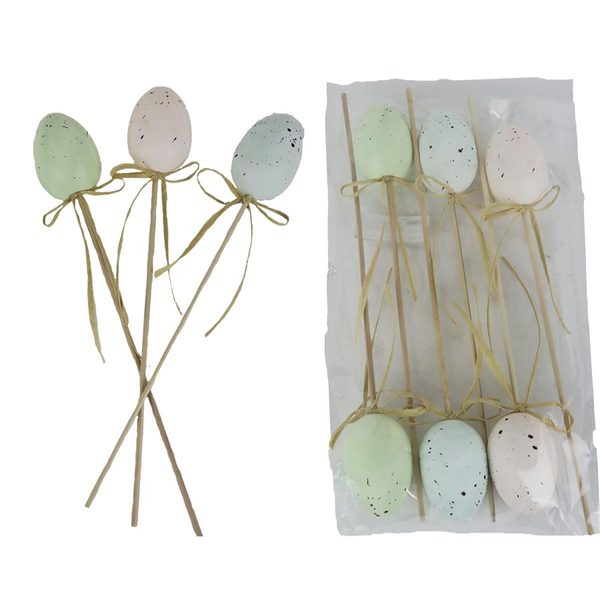 Zápich velikonoční vajíčka, 6 ks X7965/3 - 26*18*4CM