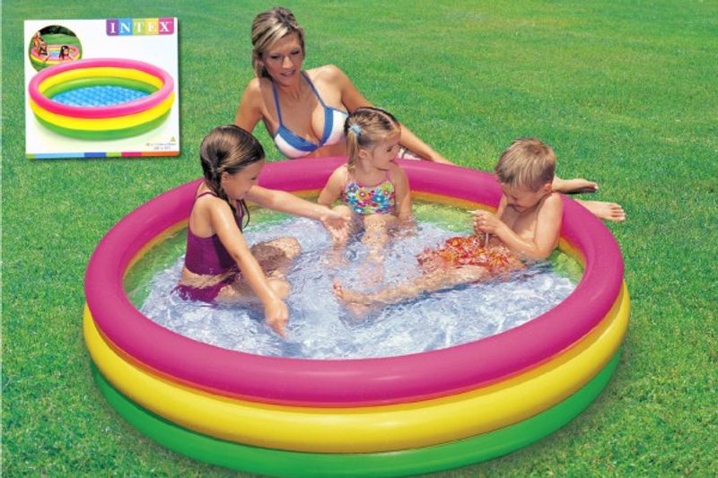 Bazén nafukovací dno 114x25cm v krabici