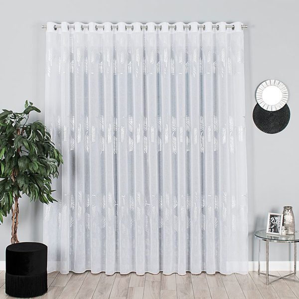 Kusová záclona Stříbrné palmy 200x250 cm