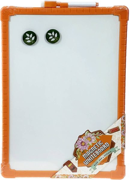 Tabule oboustranná stíratelná magnetická set s fixem a 2 magnety