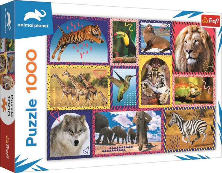 TREFL PUZZLE Animal Planet Divoká příroda 68x48cm skládačka 1000 dílků