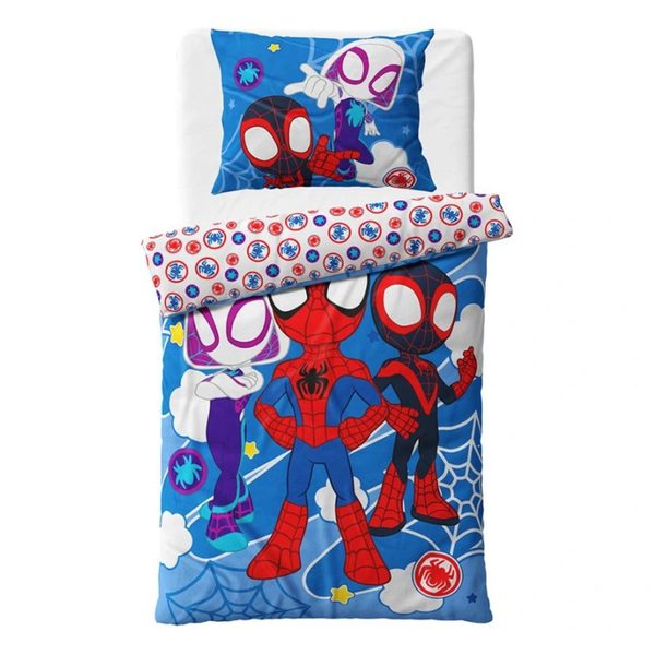 Mikroplyšové povlečení Spidey Úžasní přátelé 140x200, 70x90 cm