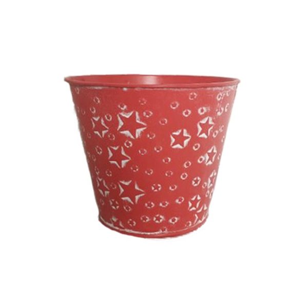 Květináč plechový K3524/2 - dia 14 × 12 cm