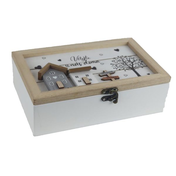 Dřevěný box D6804 - výška 8 cm