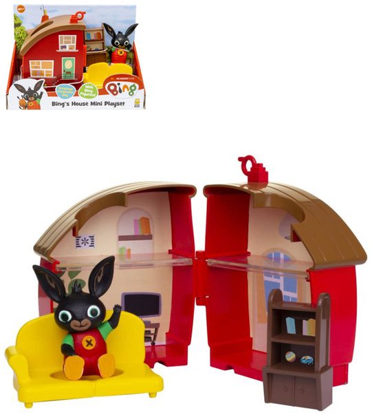ORBICO Králíček Bing Mini domeček rozkládací herní set s doplňky plast