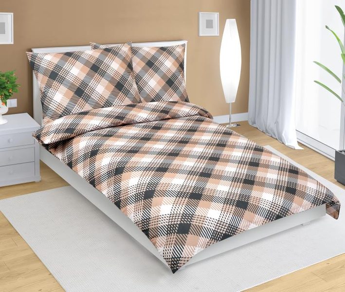 Povlečení bavlněné Šedá,Béžová 90/802