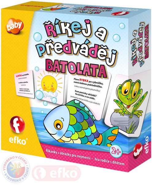 EFKO Baby hra Říkej a předváděj! říkanky s obrázky pro nejmenší pro miminko