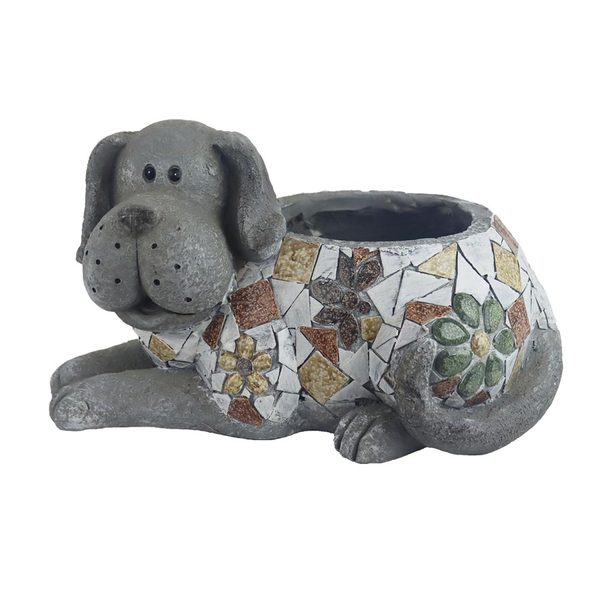 Dekorace k osázení pes X6596 - 36 × 23 × 19 cm