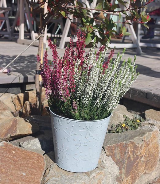 Květináč plechový K2642/2 - dia 12 x10 cm