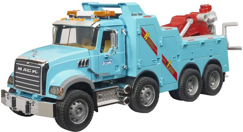 BRUDER 03553 Auto MACK Granit odtahovka na baterie Světlo Zvuk