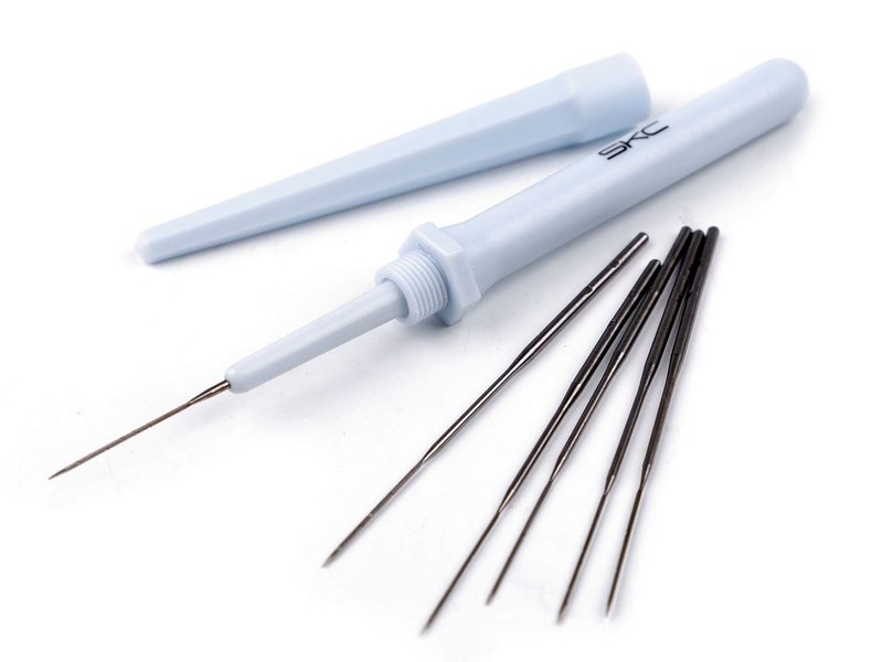 Jehla na plstění s náhradními jehlami